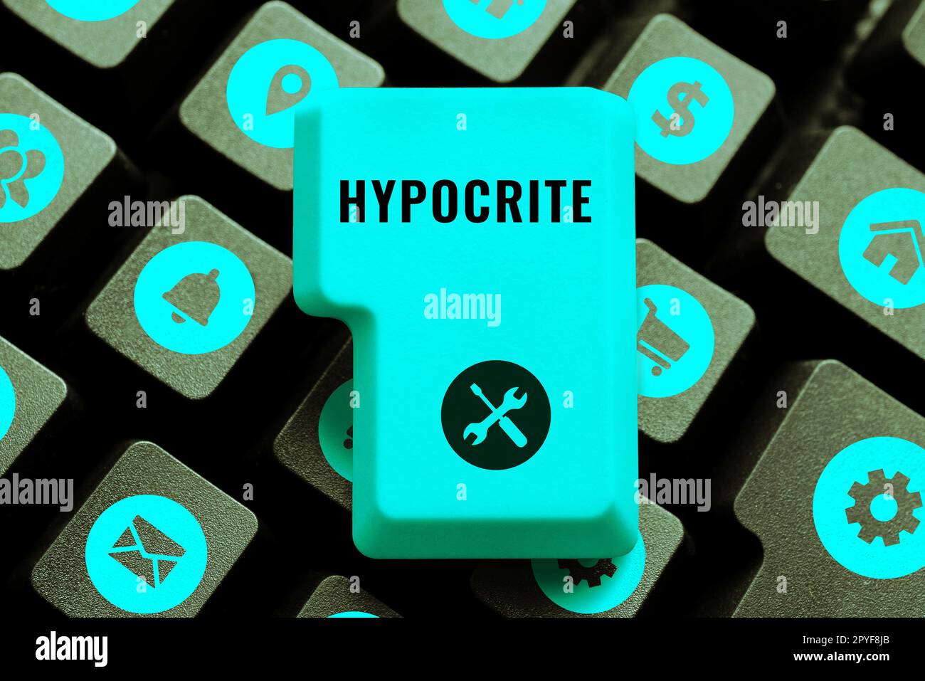 Hand writing sign Hypocrite. Internet Concept Medical condition in ...
