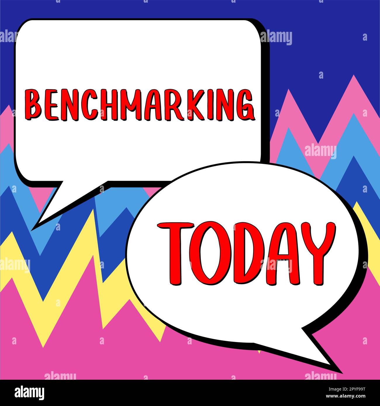Conceptual display Benchmarking. Business concept Evaluate something by ...