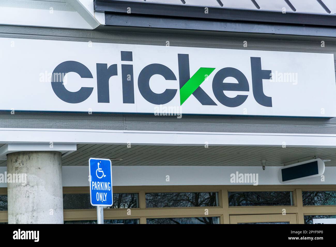 Cricket Wireless store in Modesto California USA an AT&T company