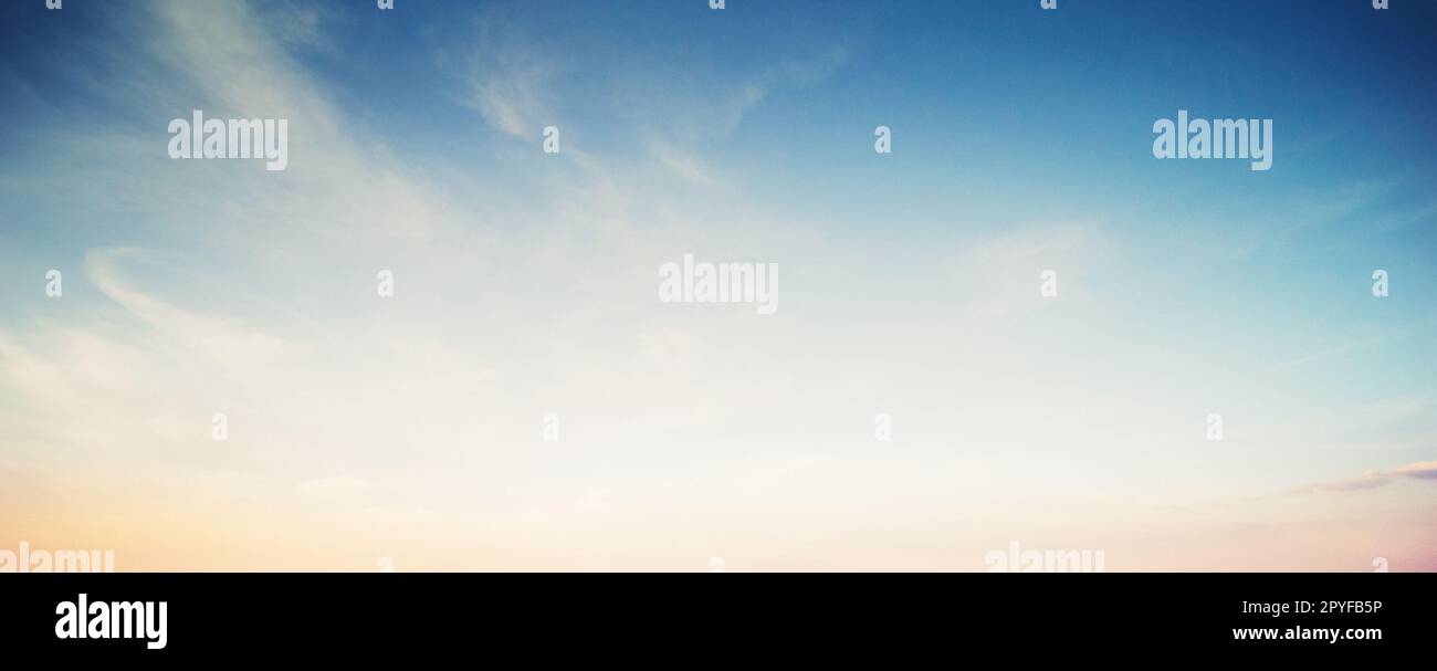 Sky and clouds summer panorama. Outdoor background Stock Photo - Alamy