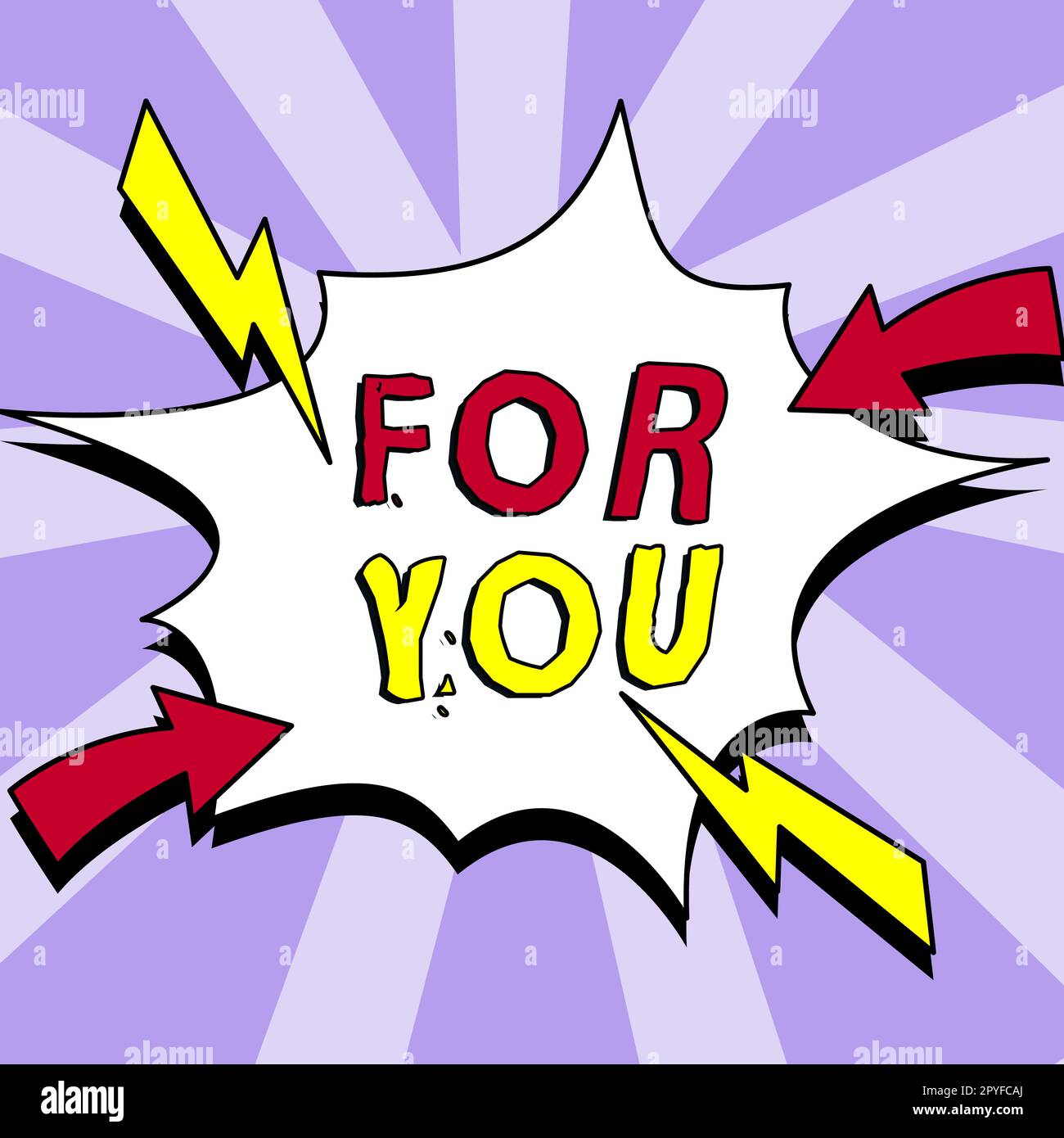 Conceptual display For You. Business approach Gift specially made special deliver Card greeting Thankfulness Stock Photo