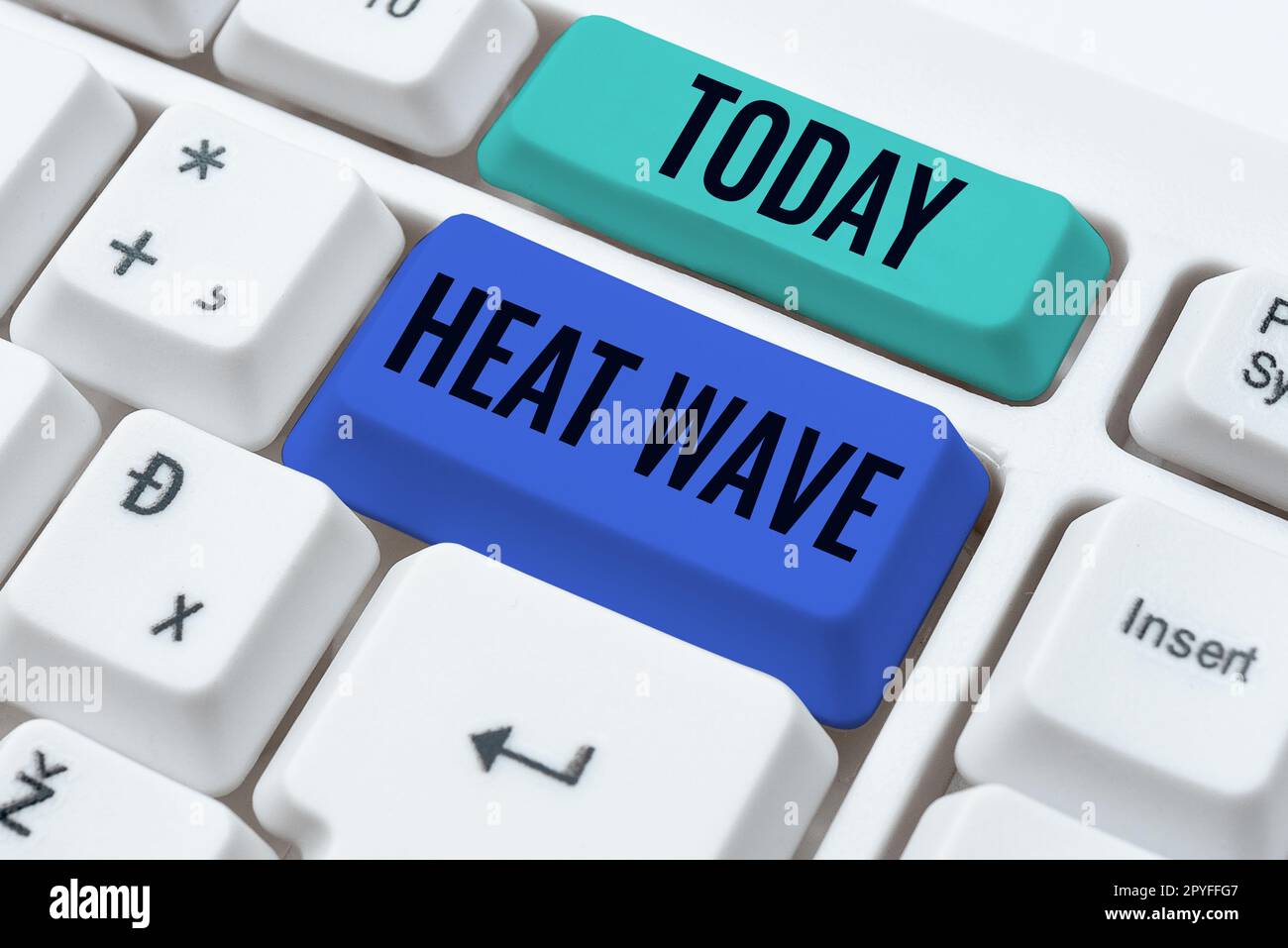 Writing displaying text Heat Wave. Business overview a prolonged period of abnormally hot weather Stock Photo