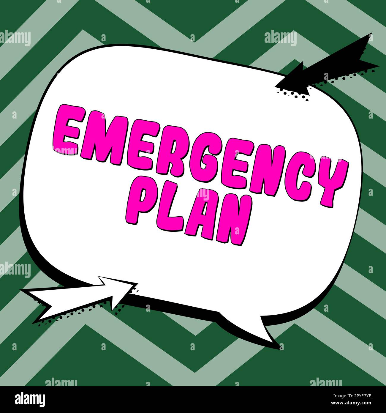 Text sign showing Emergency Plan. Word Written on Procedures for response to major emergencies Be prepared Stock Photo