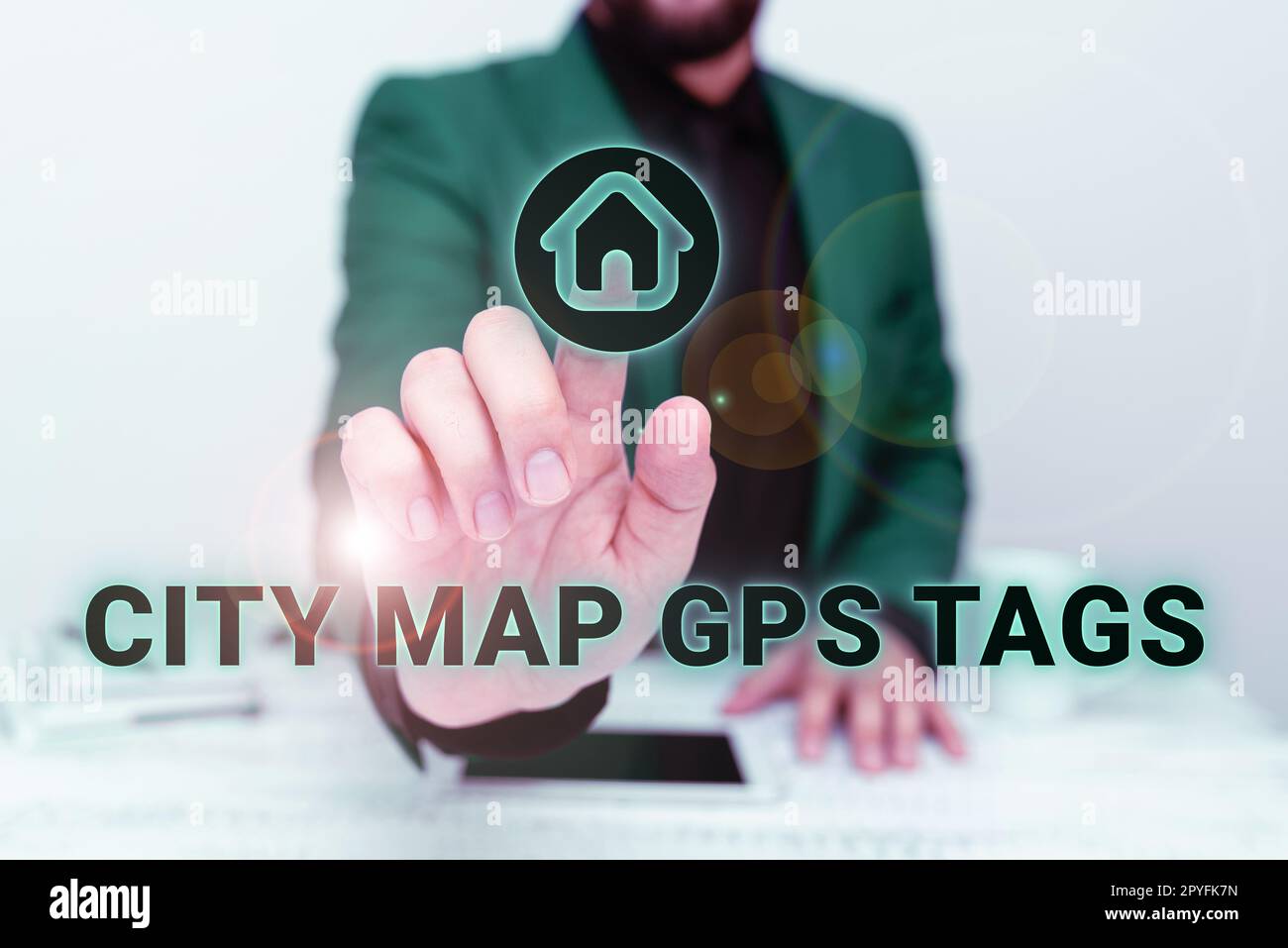 Text showing inspiration City Map Gps Tags. Concept meaning global positioning system location of places in cities Stock Photo