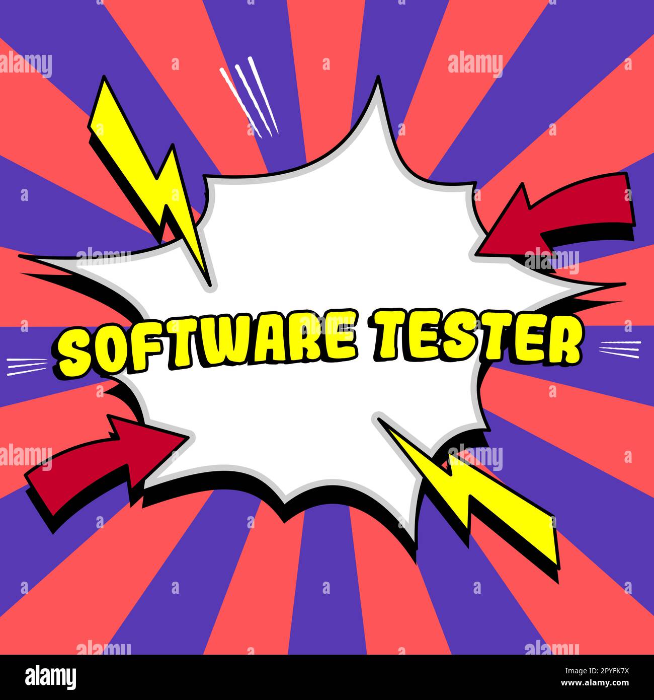 Conceptual display Software Tester. Business overview implemented to protect software against malicious attack Stock Photo