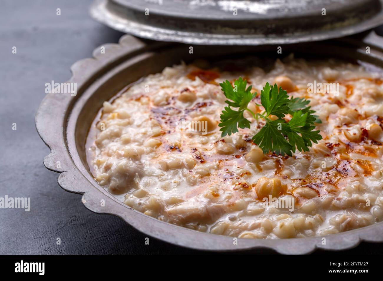 Traditional turkish food, made of meat and wheat, delicious ramadan ...