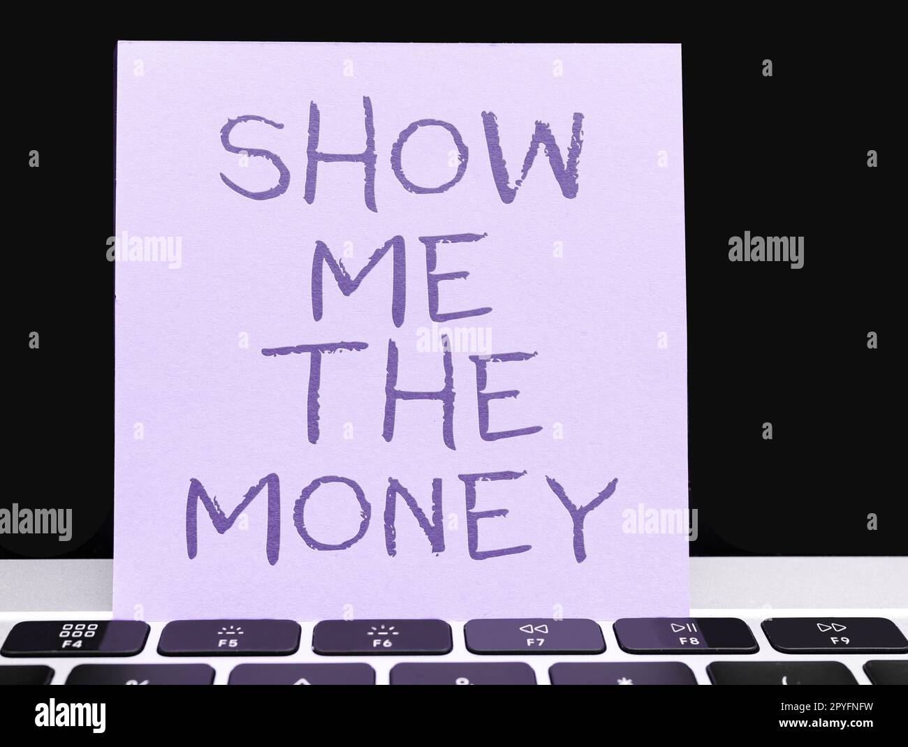 Conceptual display Show Me The Money. Concept Showing the cash