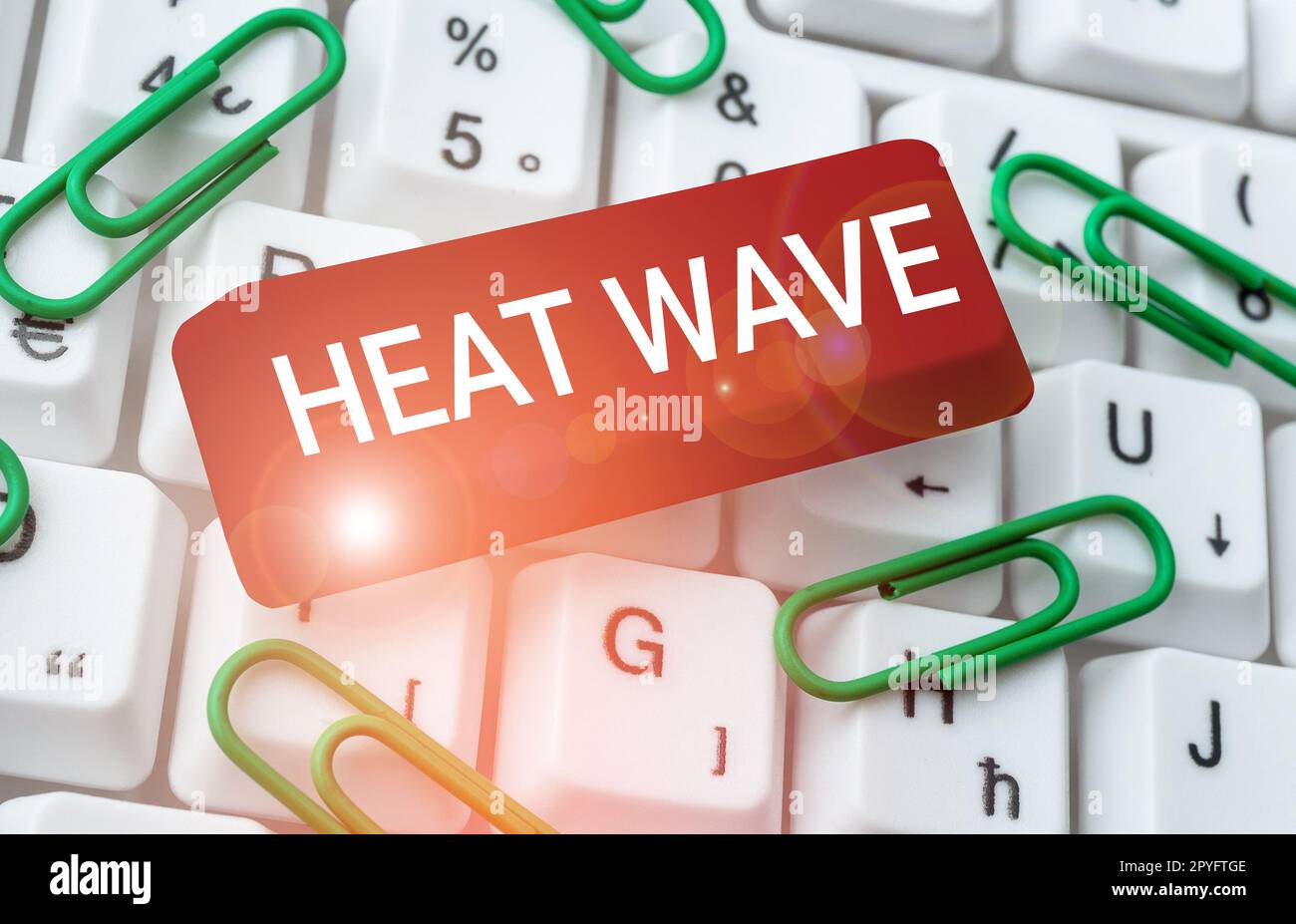 Conceptual caption Heat Wave. Business showcase a prolonged period of abnormally hot weather Stock Photo