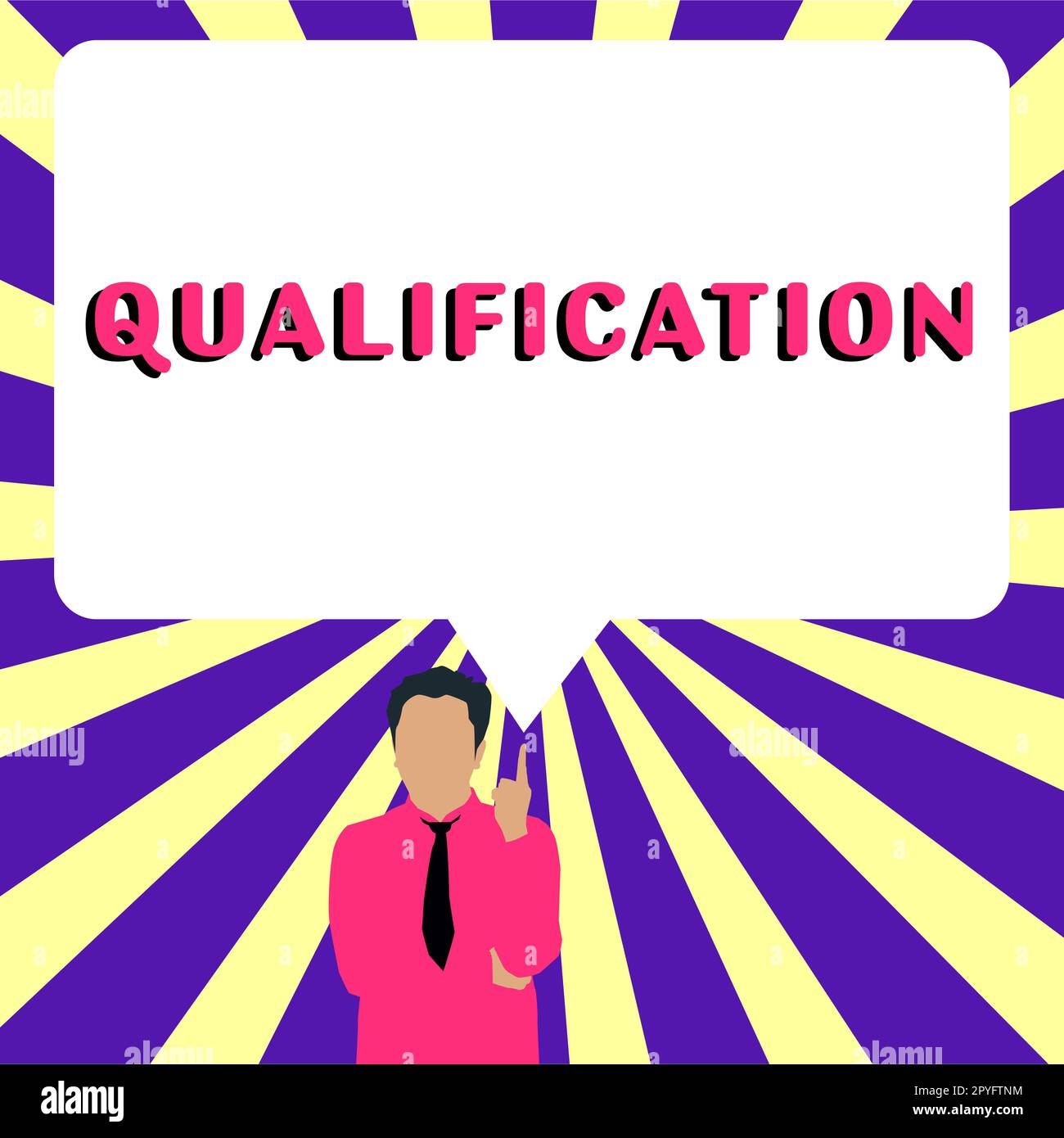 Qualification Text Writing displaying text Qualification. Business overview Officially ...