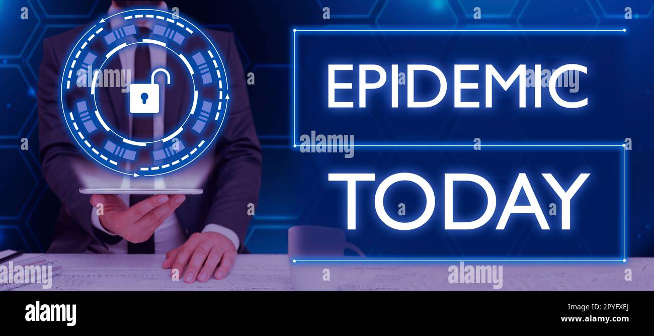 Conceptual display Epidemic. Business idea Widespread occurrence of an infectious disease in a community Stock Photo