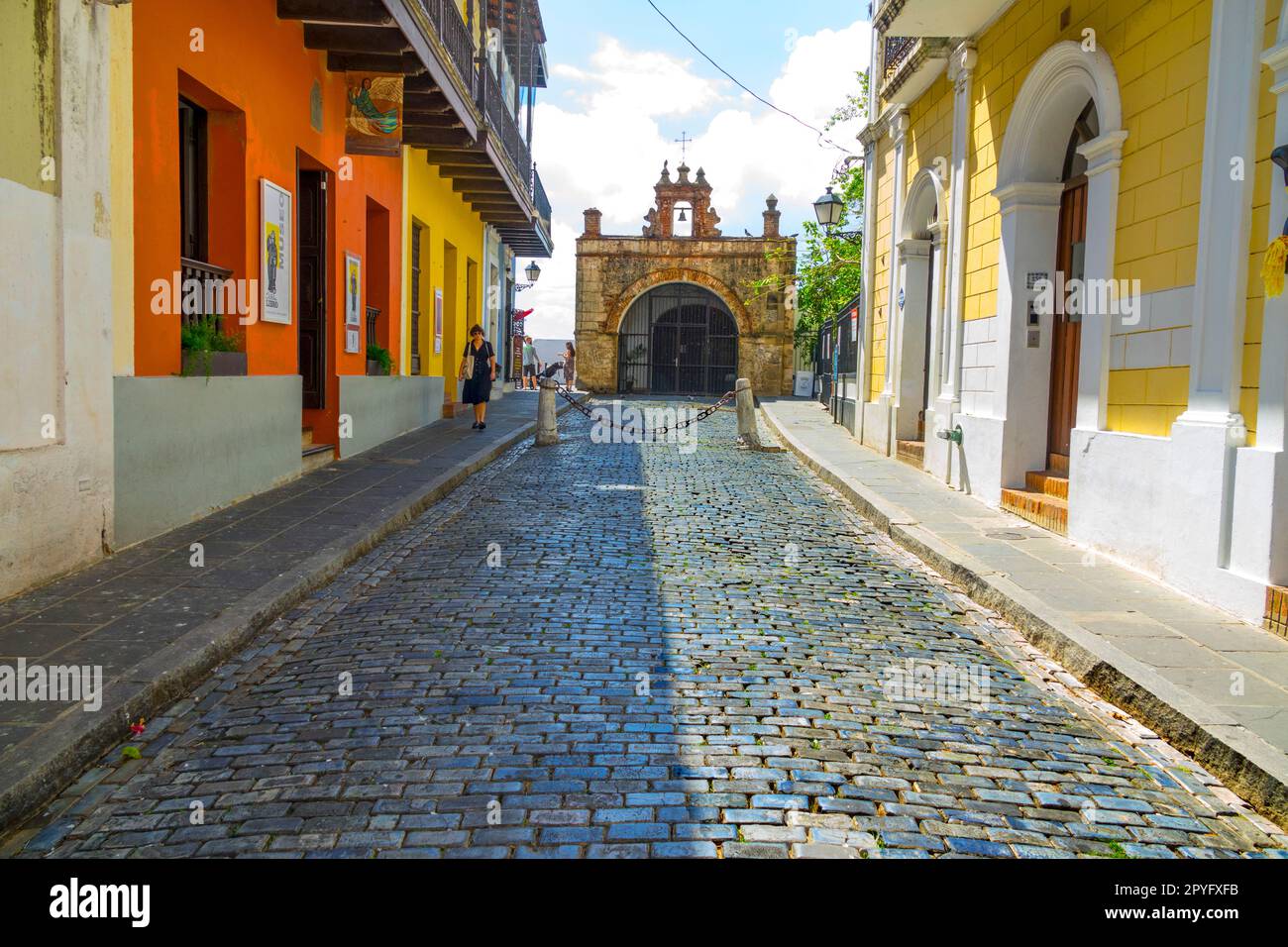 Cruise ship destination San Juan is the capital city and most populous municipality in the Commonwealth of Puerto Rico Stock Photo