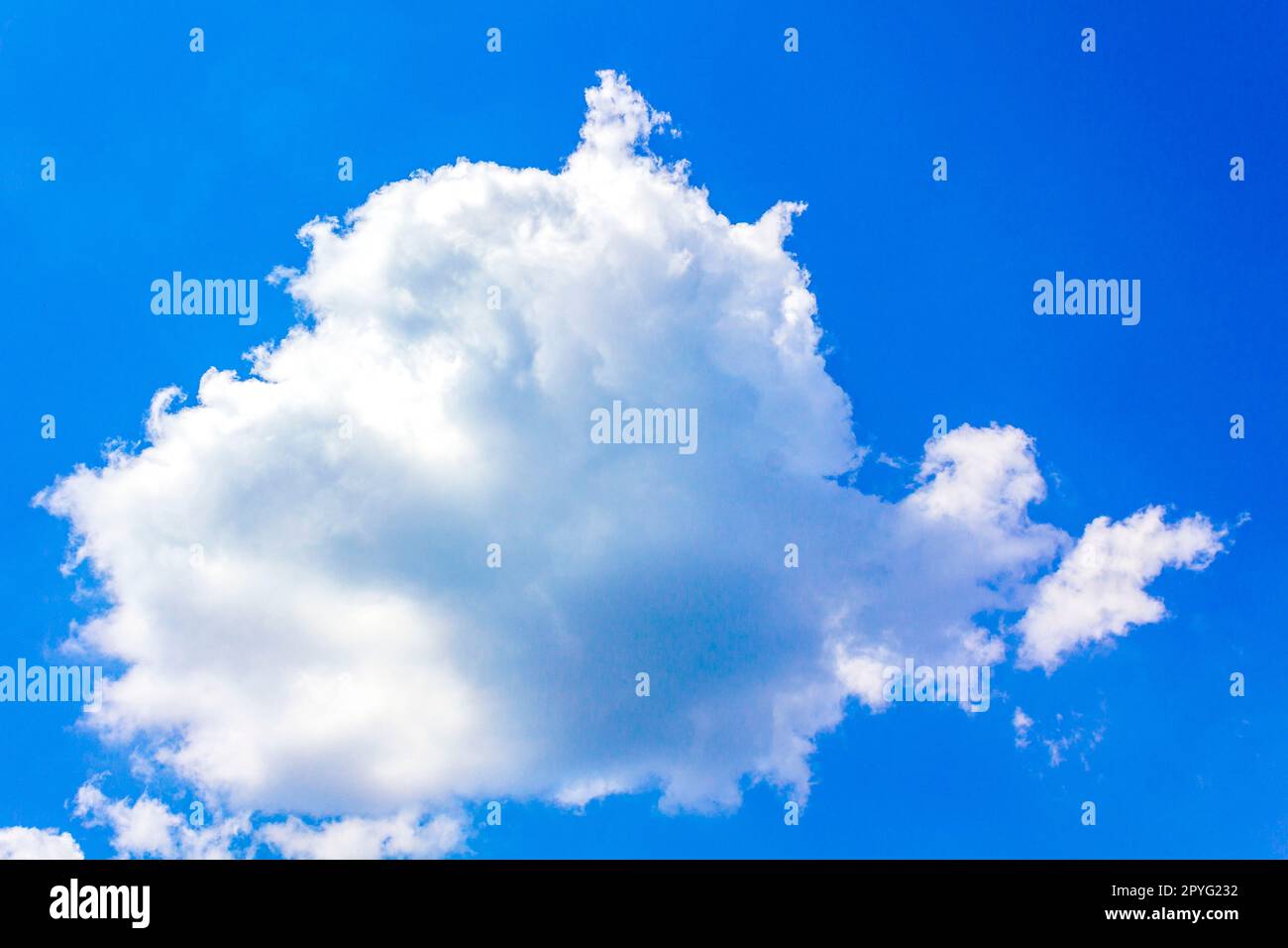 Beautiful fluffy clouds in blue sky in Germany Stock Photo - Alamy