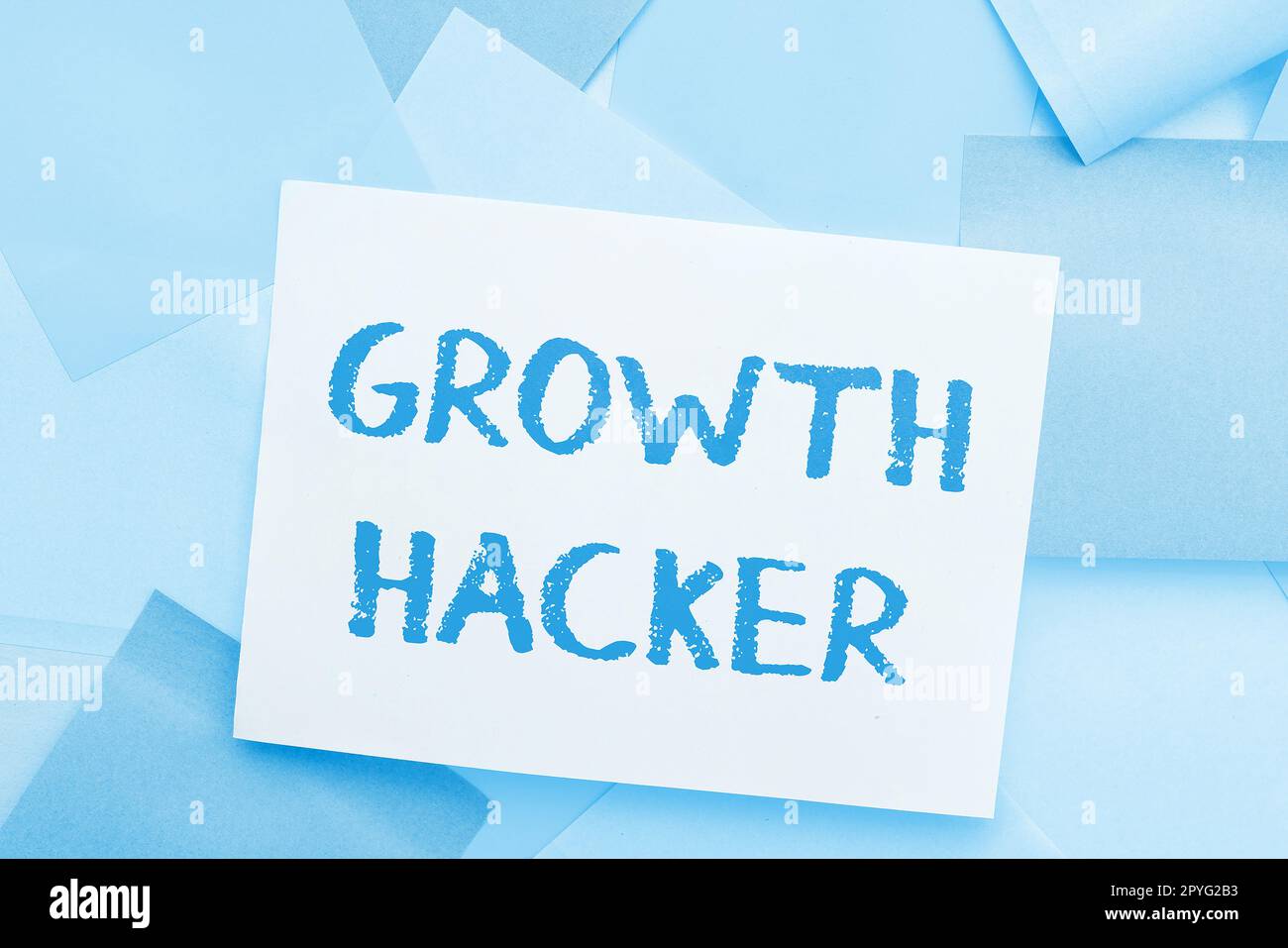Conceptual display Growth Hacker. Word for generally to acquire as many users or customers as possible Stock Photo