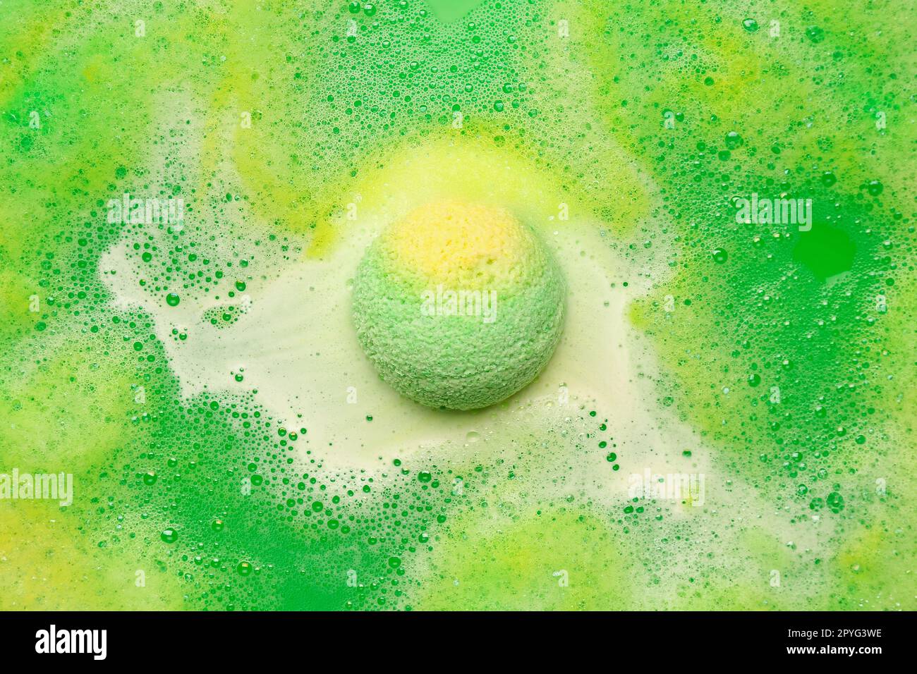Bath bomb dissolving in water Stock Photo Alamy