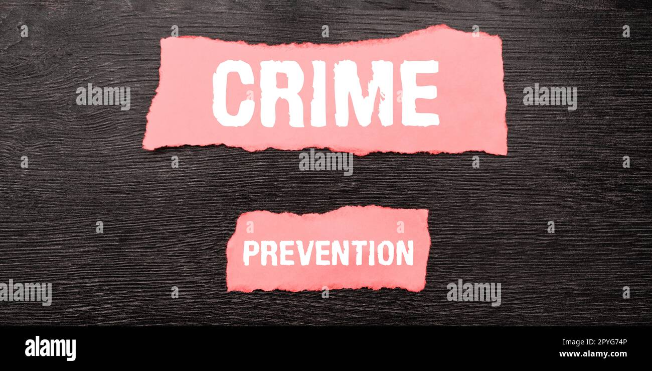 Handwriting text Crime Prevention. Business overview Federal Offense ...