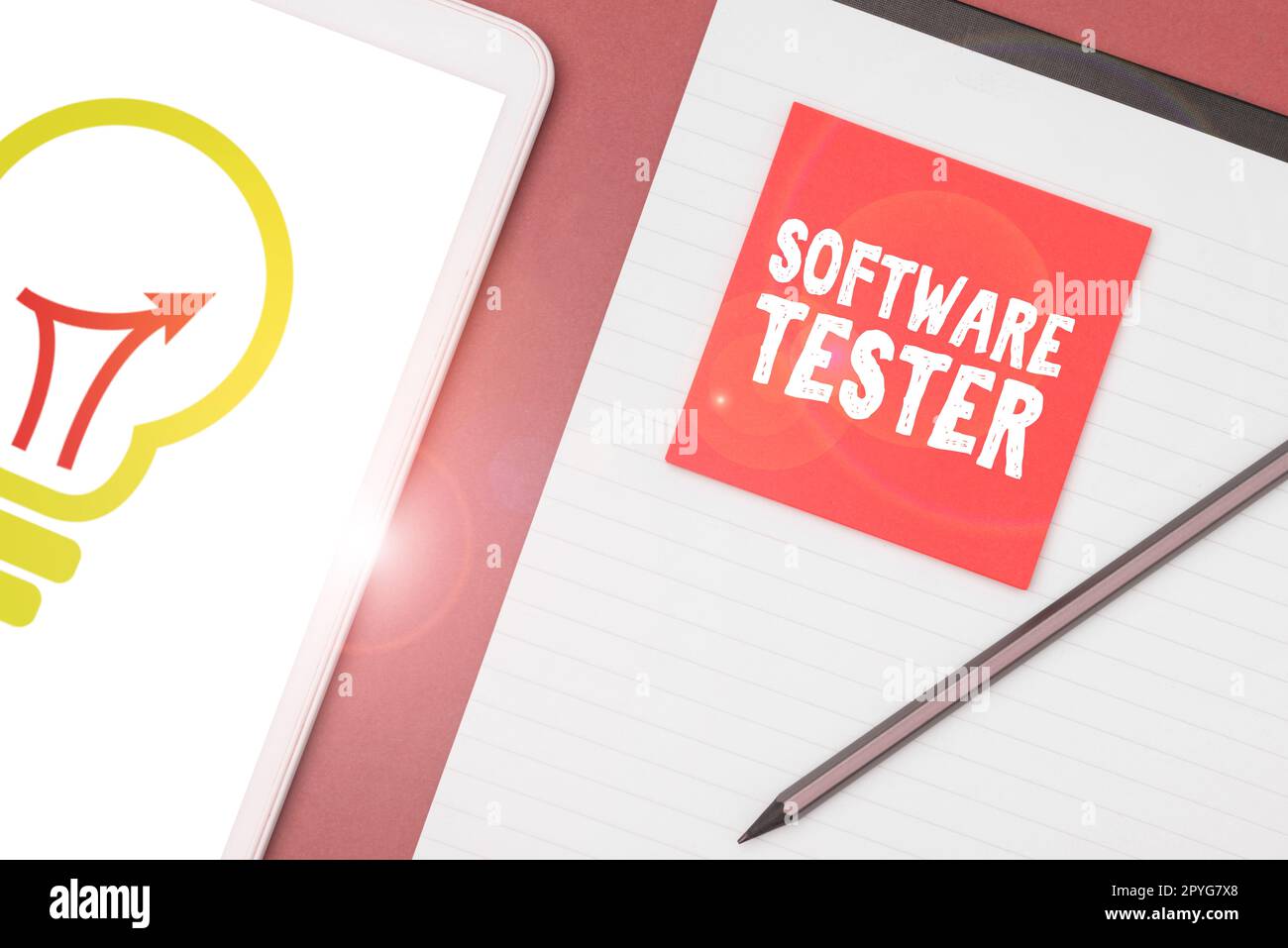 Conceptual display Software Tester. Word for implemented to protect software against malicious attack Stock Photo