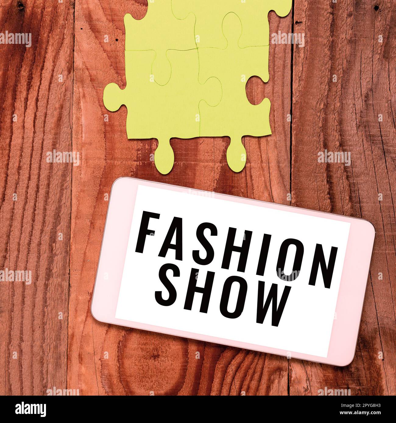 Sign displaying Fashion Show. Business showcase exibition that involves ...