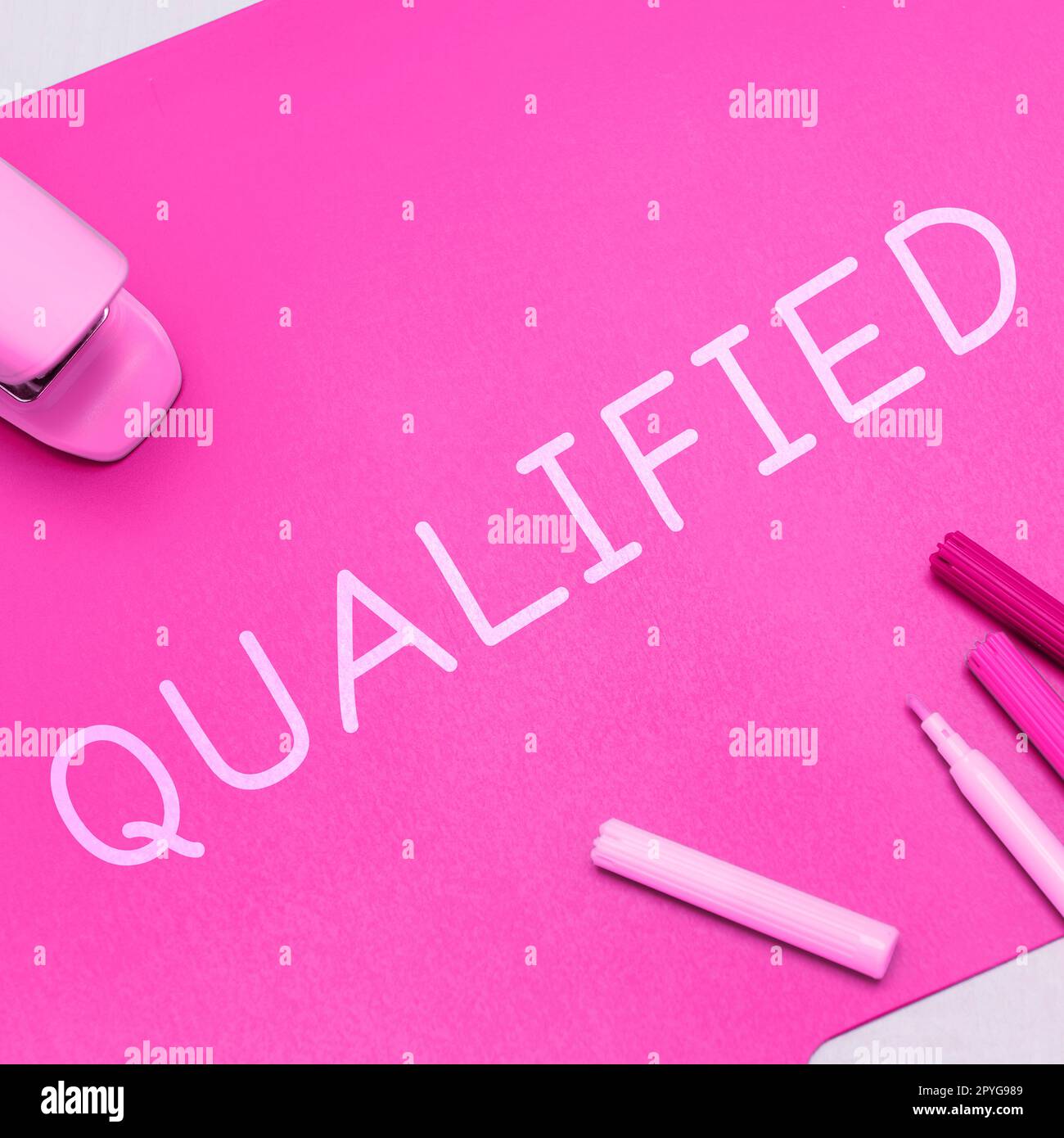 Inspiration showing sign Qualified. Concept Officially trained to perform a particular