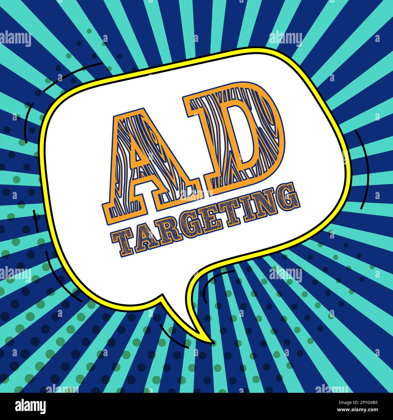 Text showing inspiration Ad Targeting. Concept meaning target the most ...