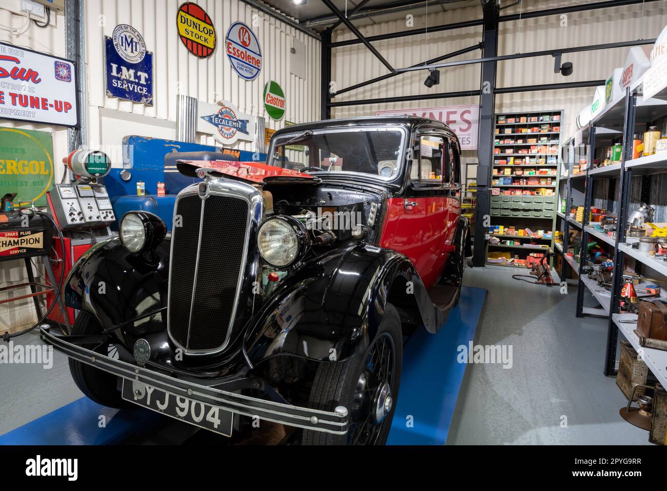 Sparkford.Somerset.United Kingdom.March 26th 2023.A 1938 Morris Eight ...