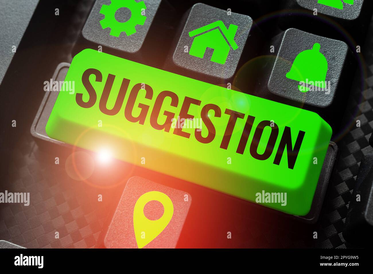 Writing displaying text Suggestion. Business showcase the process of ...