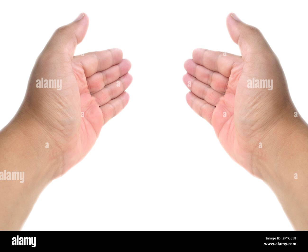 Two open empty hands hi-res stock photography and images - Alamy