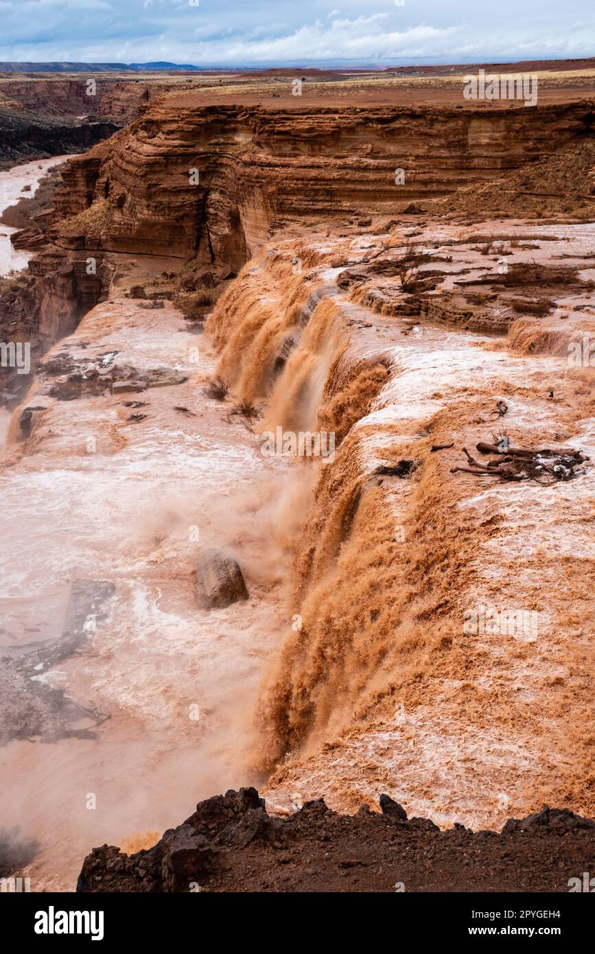 Grand Falls of the Little Colorado River during spring high flow