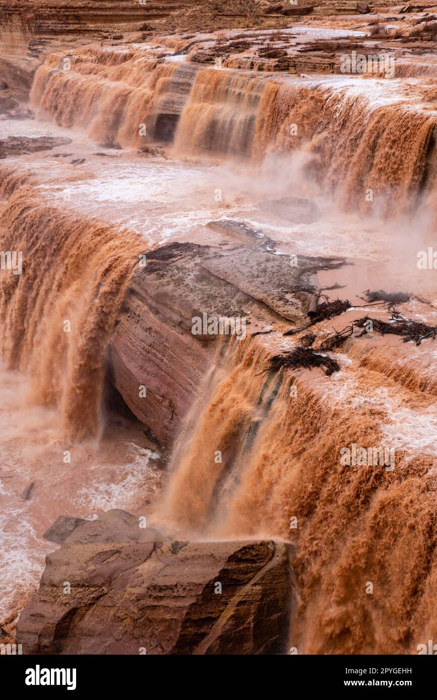Grand Falls of the Little Colorado River during spring high flow