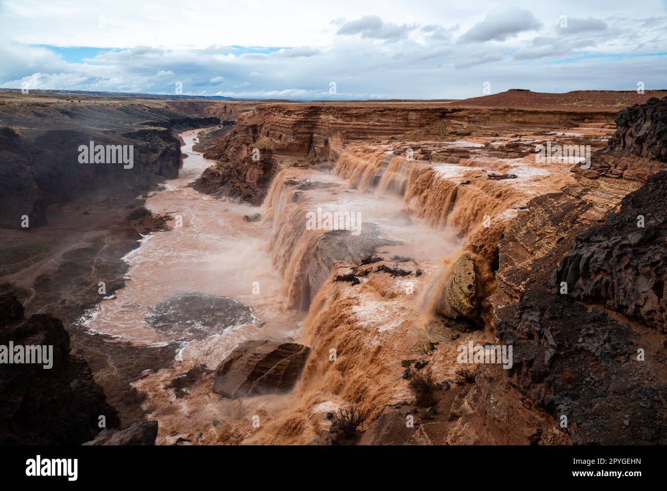 Grand Falls of the Little Colorado River during spring high flow