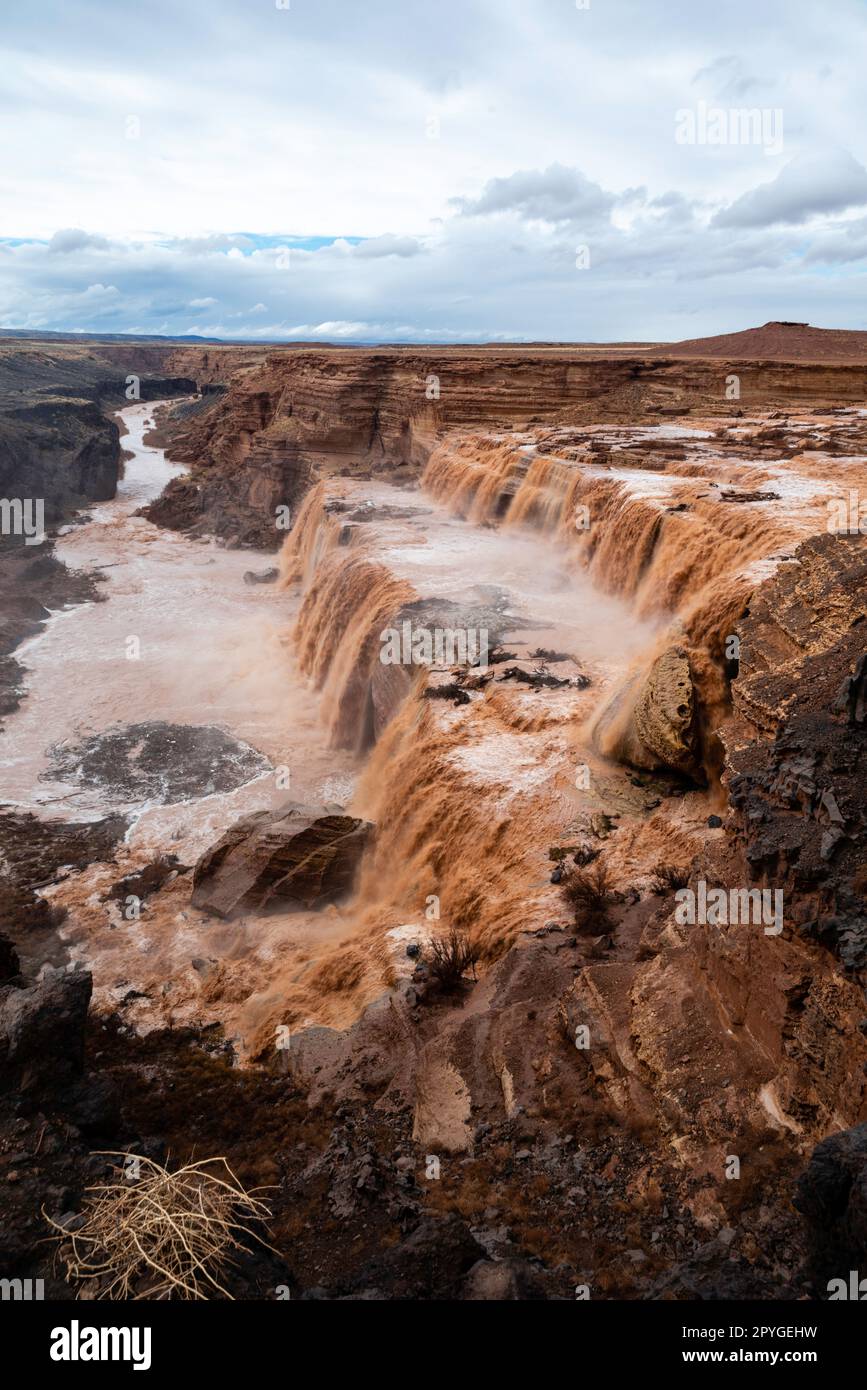 Grand Falls of the Little Colorado River during spring high flow