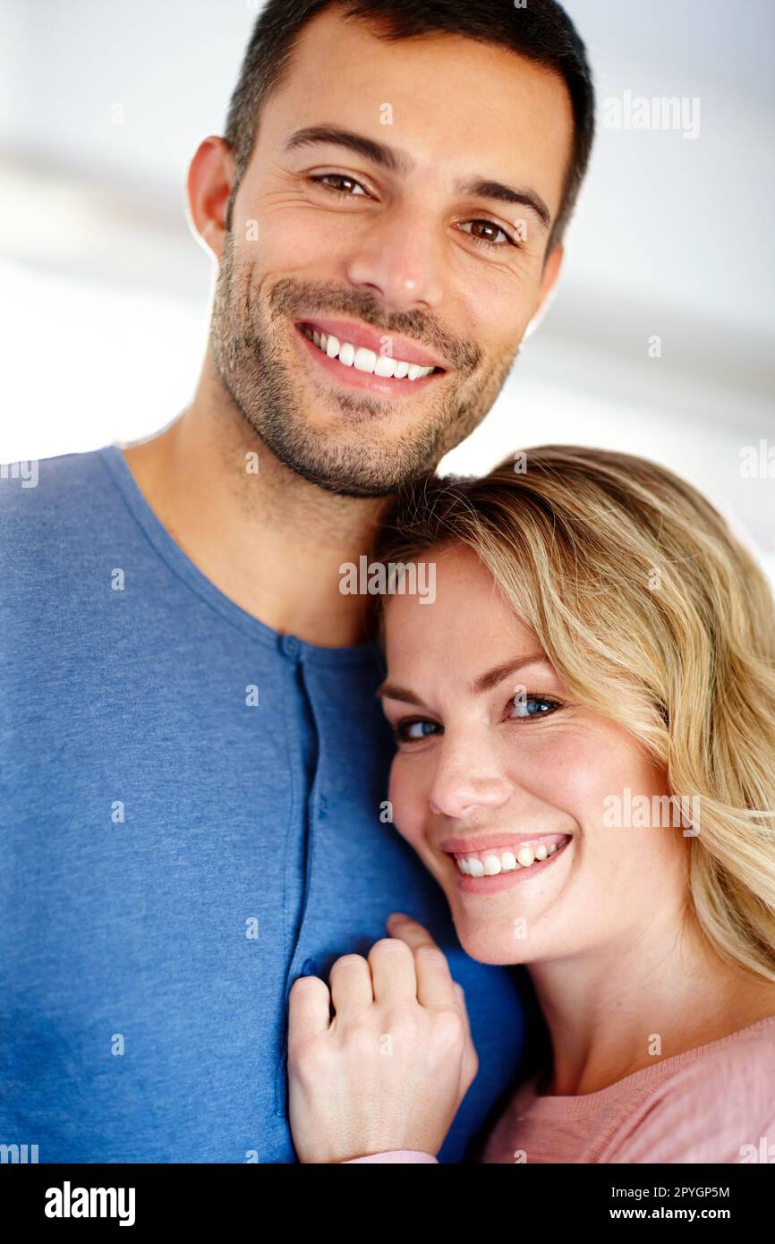 Life couldnt get any better. Portrait of an affectionate young couple. Stock Photo