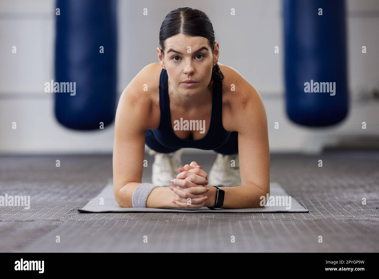 Woman plank exercise hi-res stock photography and images - Alamy