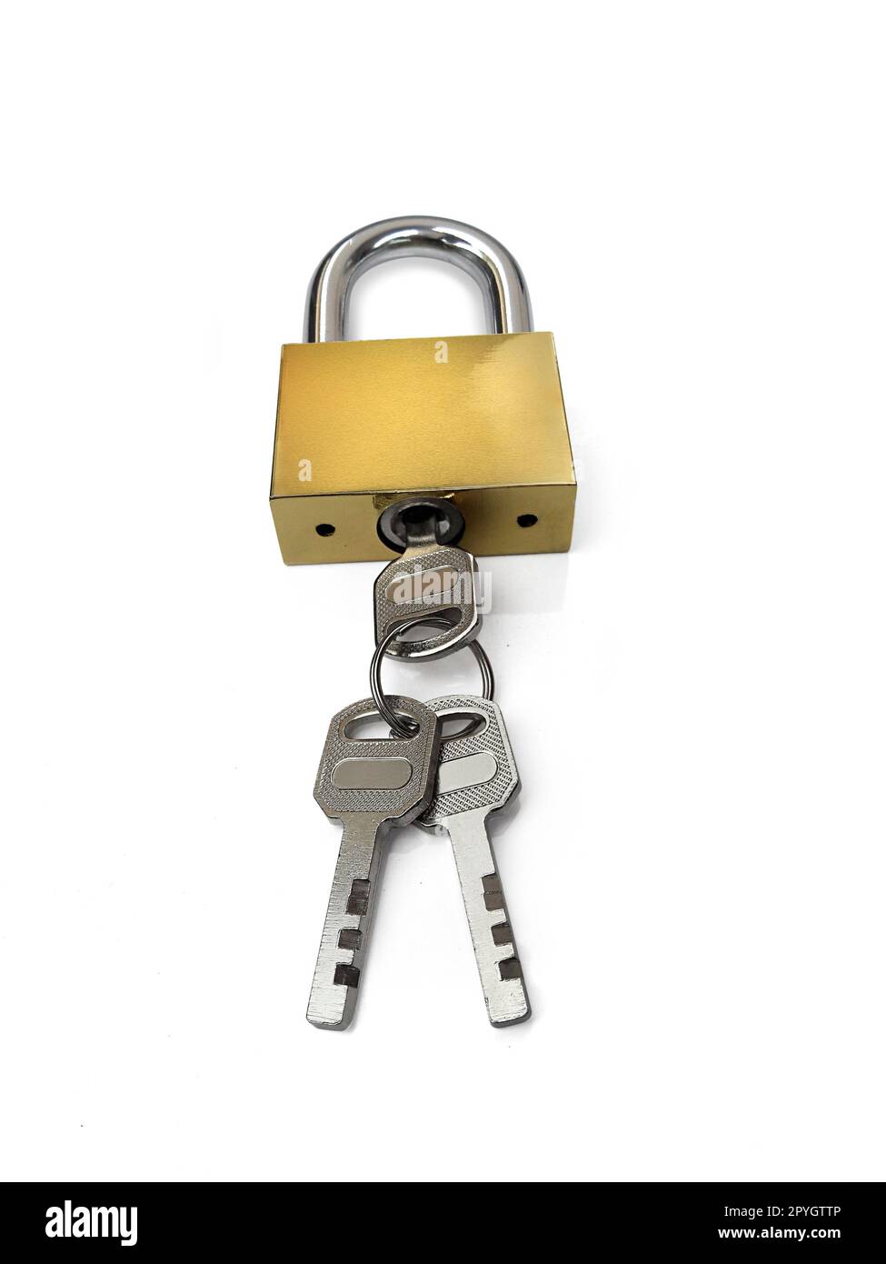 Metal padlock isolated on white background Stock Photo - Alamy