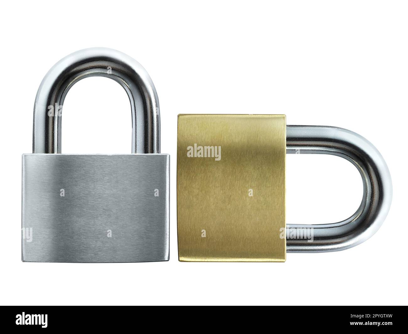 Metal padlock isolated on white background Stock Photo - Alamy