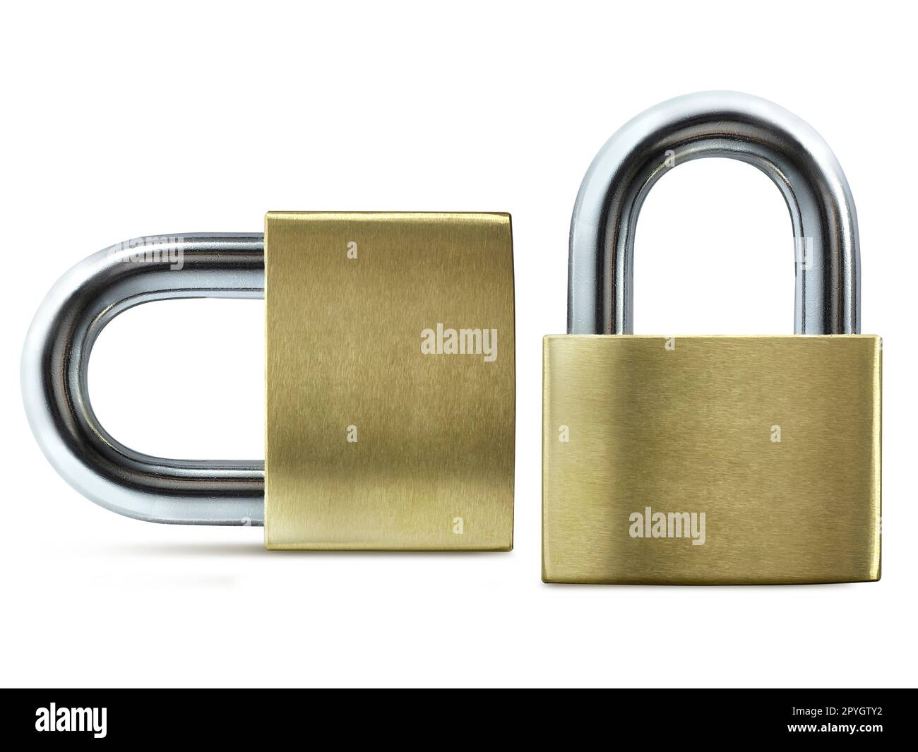 Metal padlock isolated on white background Stock Photo - Alamy