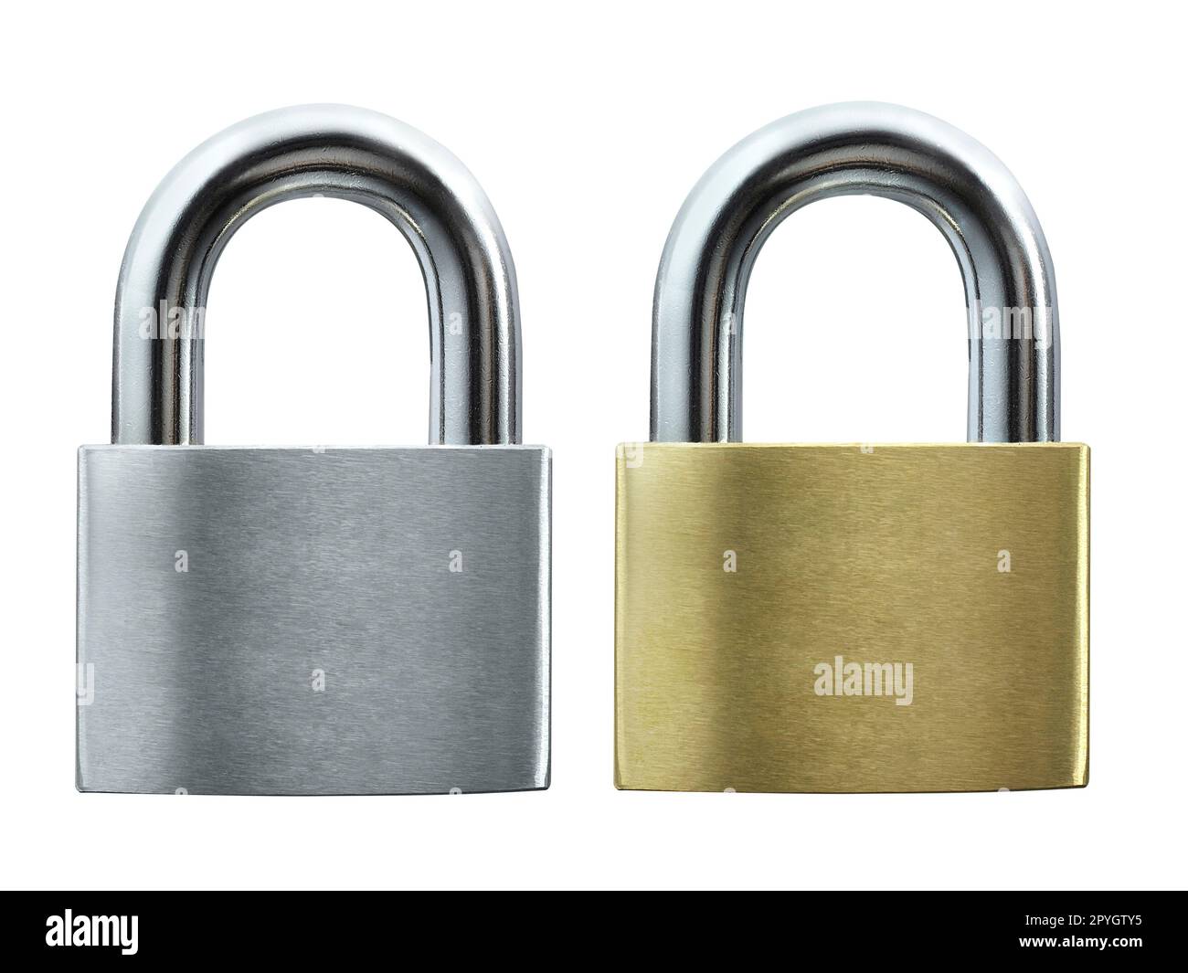 Metal padlock isolated on white background Stock Photo - Alamy