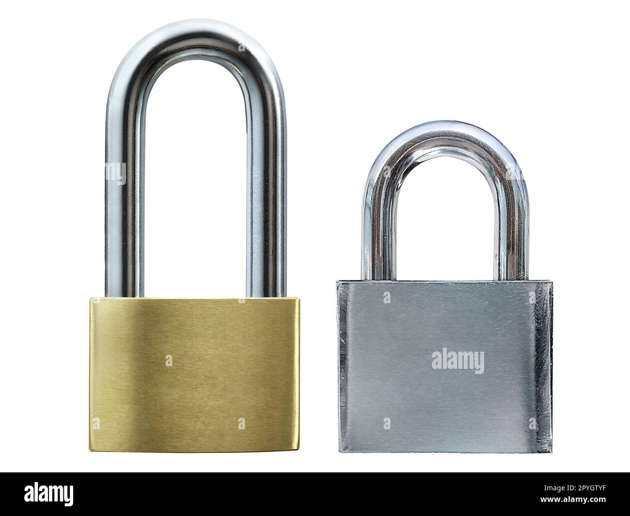 Metal padlock isolated on white background Stock Photo - Alamy