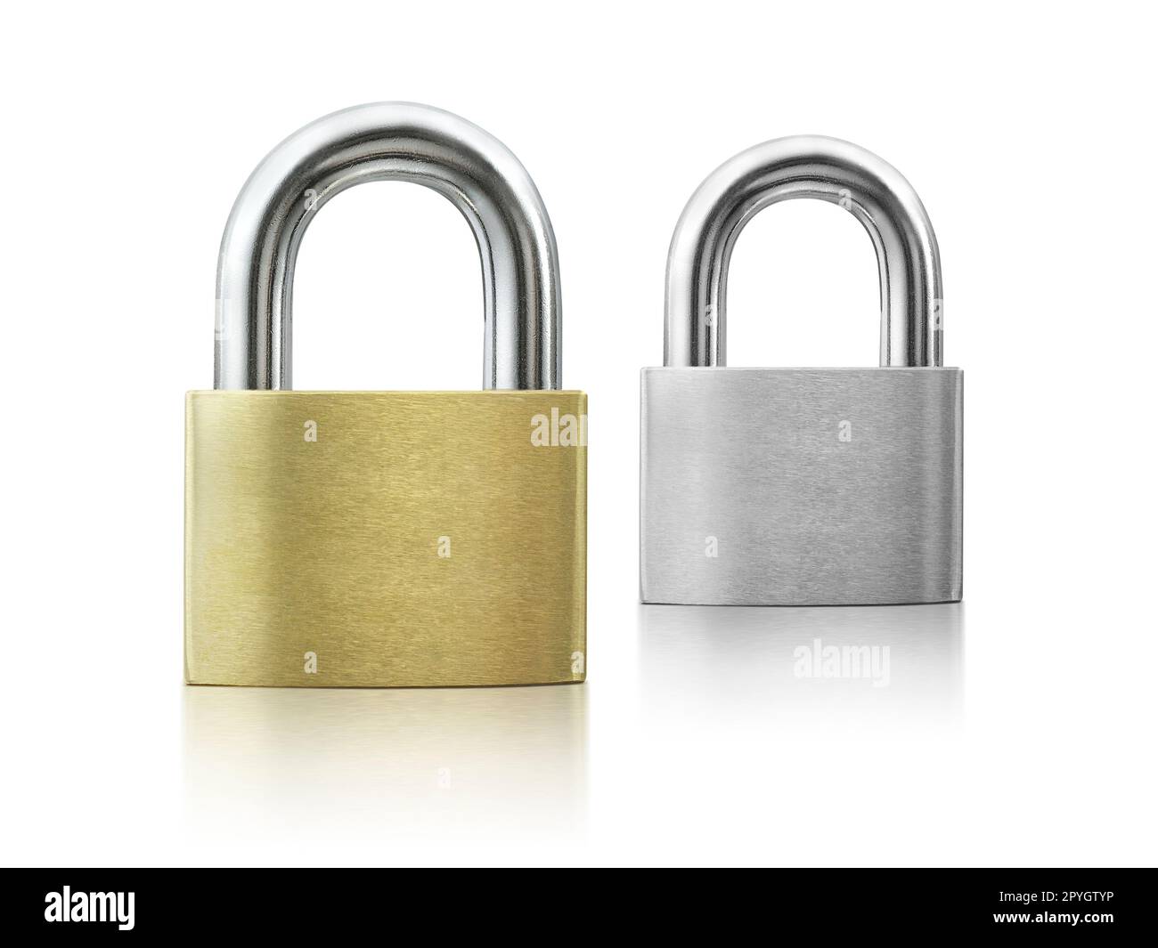 Metal padlock isolated on white background Stock Photo - Alamy