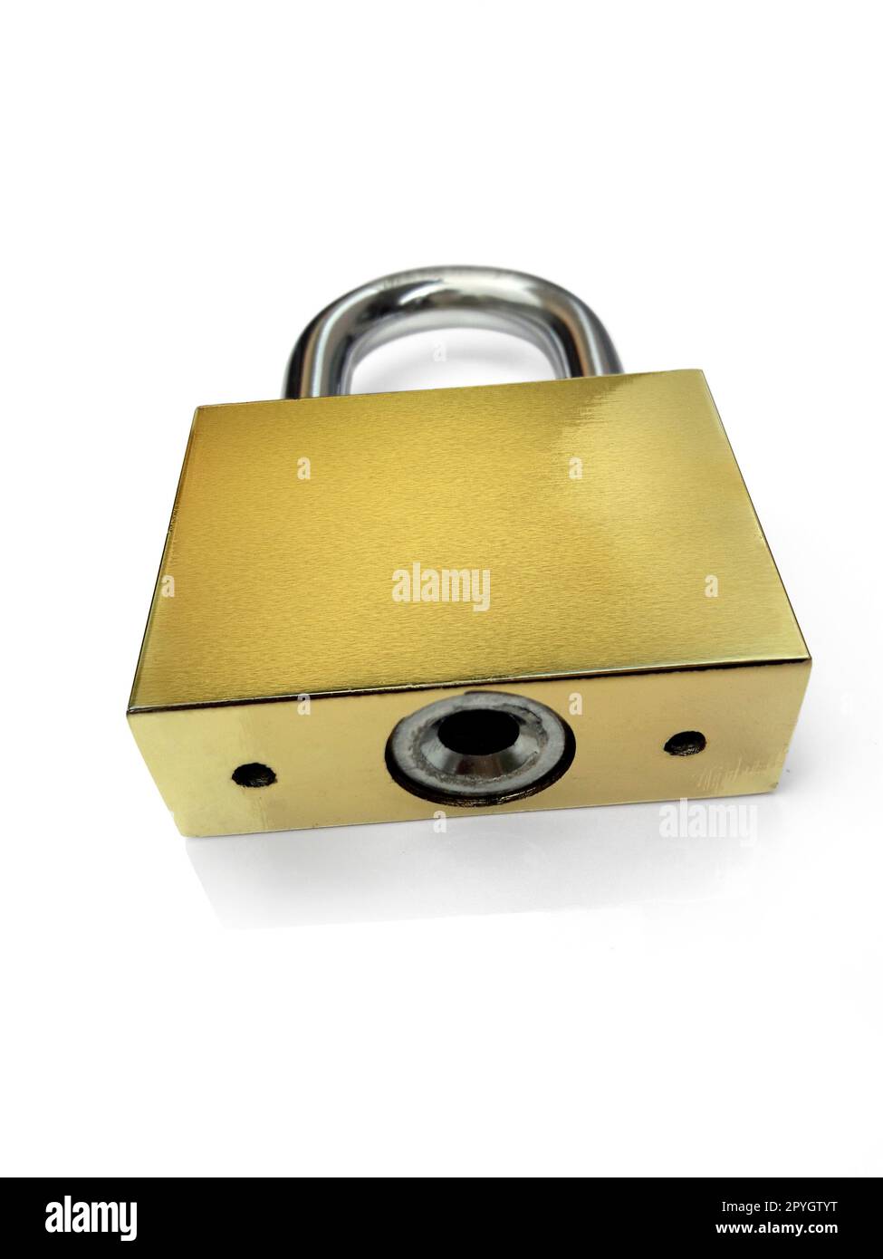 Metal padlock isolated on white background Stock Photo - Alamy