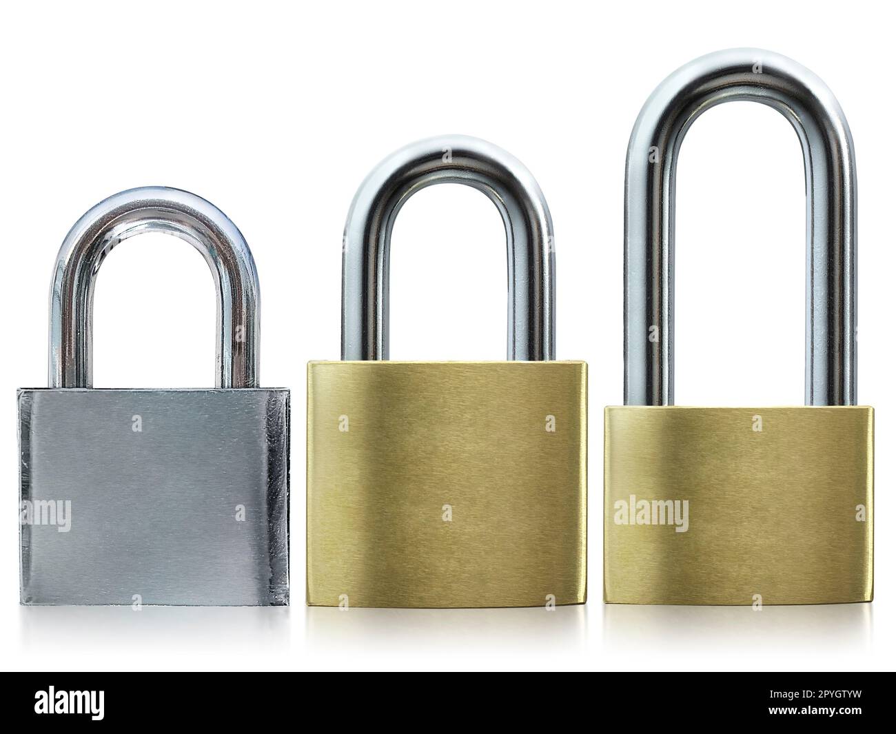 Metal padlock isolated on white background Stock Photo - Alamy