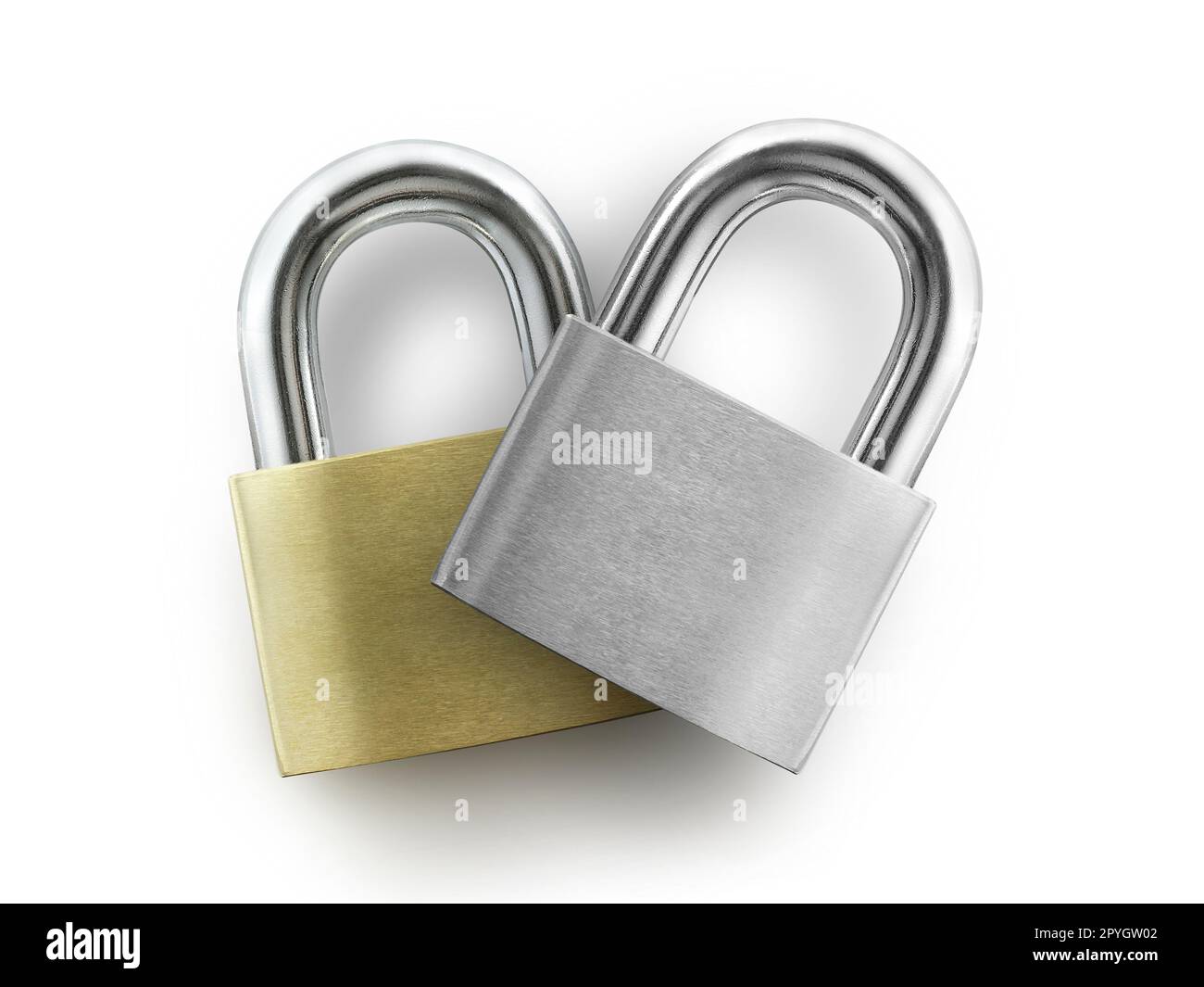 Metal padlock isolated on white background Stock Photo - Alamy