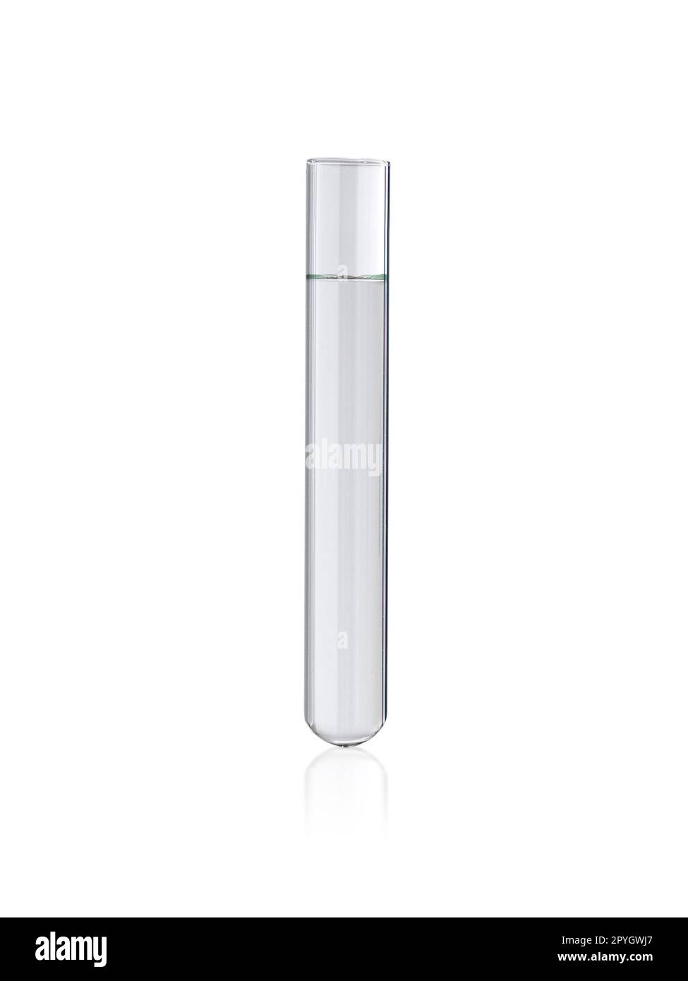 Laboratory test-tube isolated on white Stock Photo