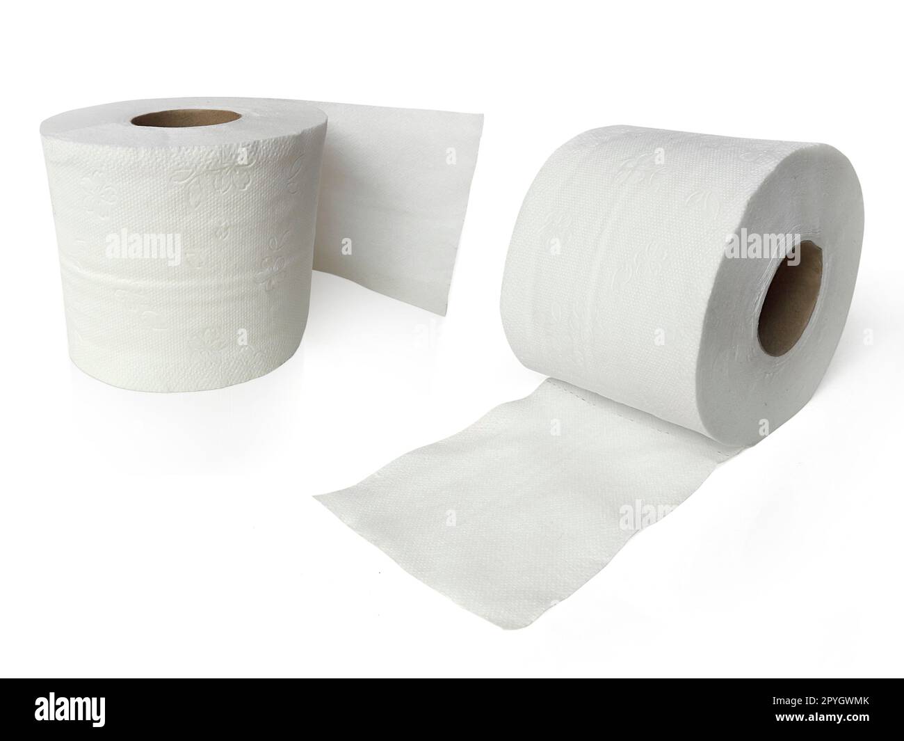 toilet paper, tissue paper roll isolated on white background Stock ...