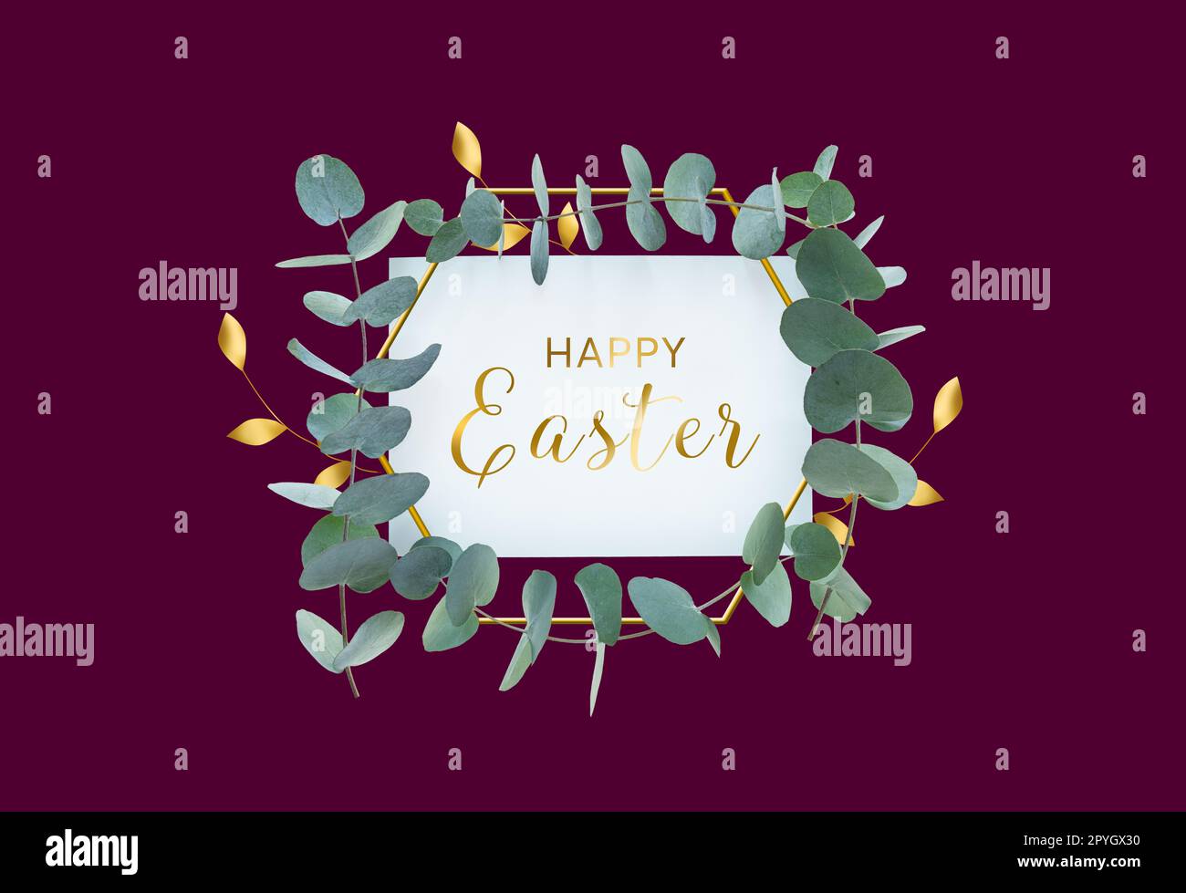 Happy easter greeting card Stock Photo