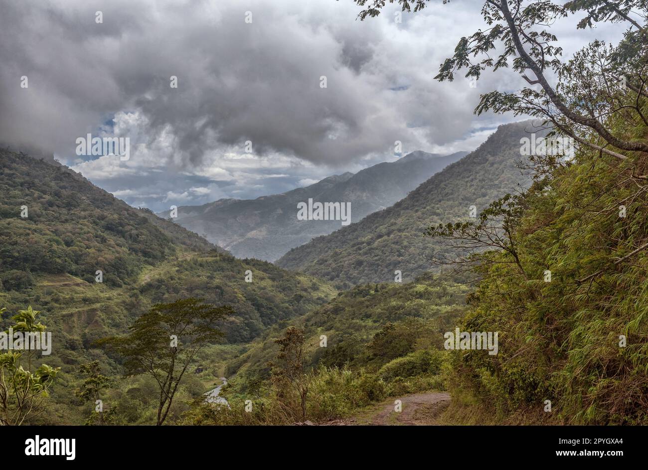 Green landscape in the Tabasara Mountains, Panama Stock Photo Alamy