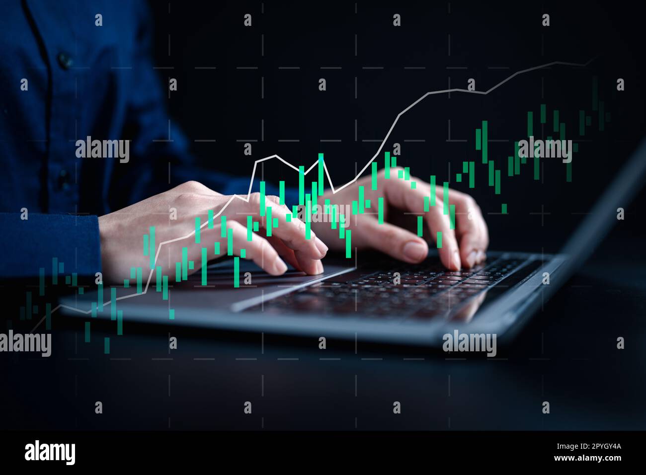 data scientist analyzed the data to identify trends and patterns Stock ...