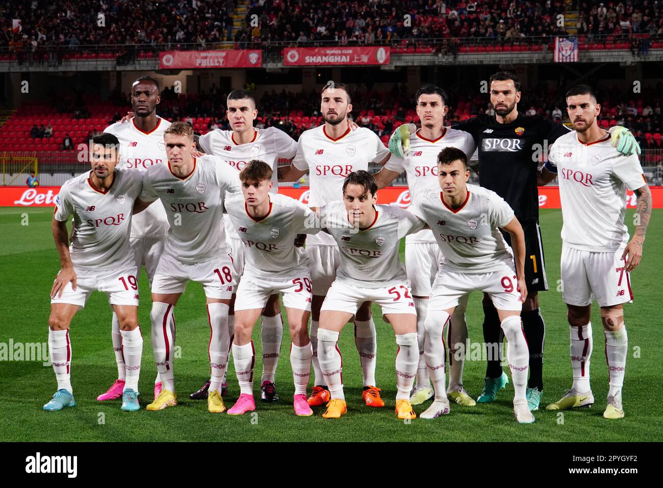 Monza, Italy - 03/05/2023, AS Roma line up during the Italian ...