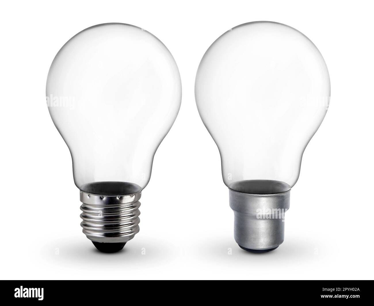 Light bulb, isolated, Realistic photo image Stock Photo