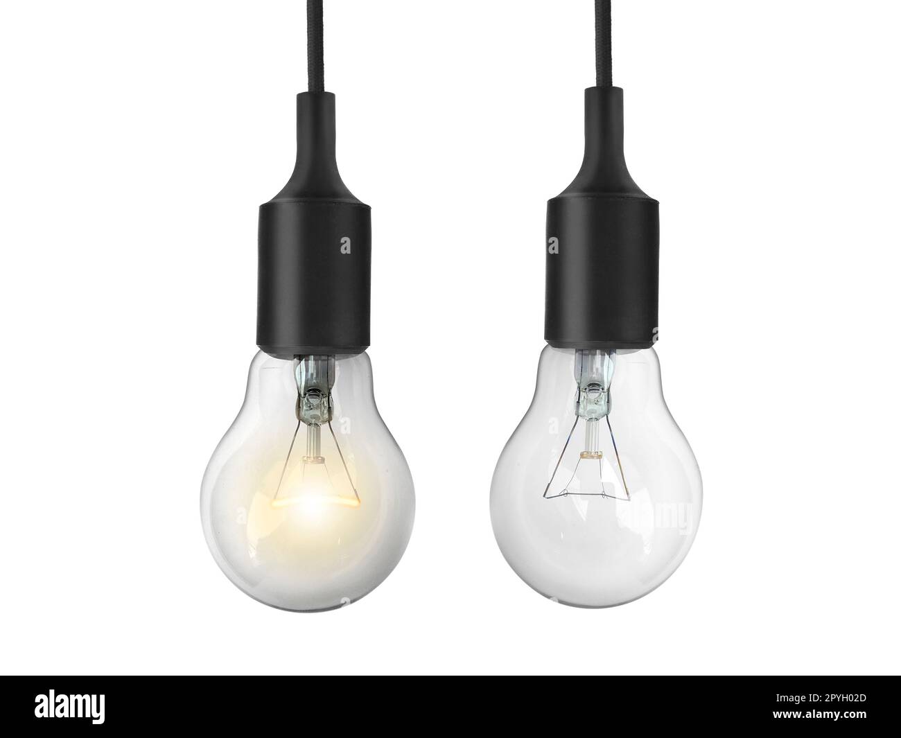Light bulb isolated on white background Stock Photo - Alamy