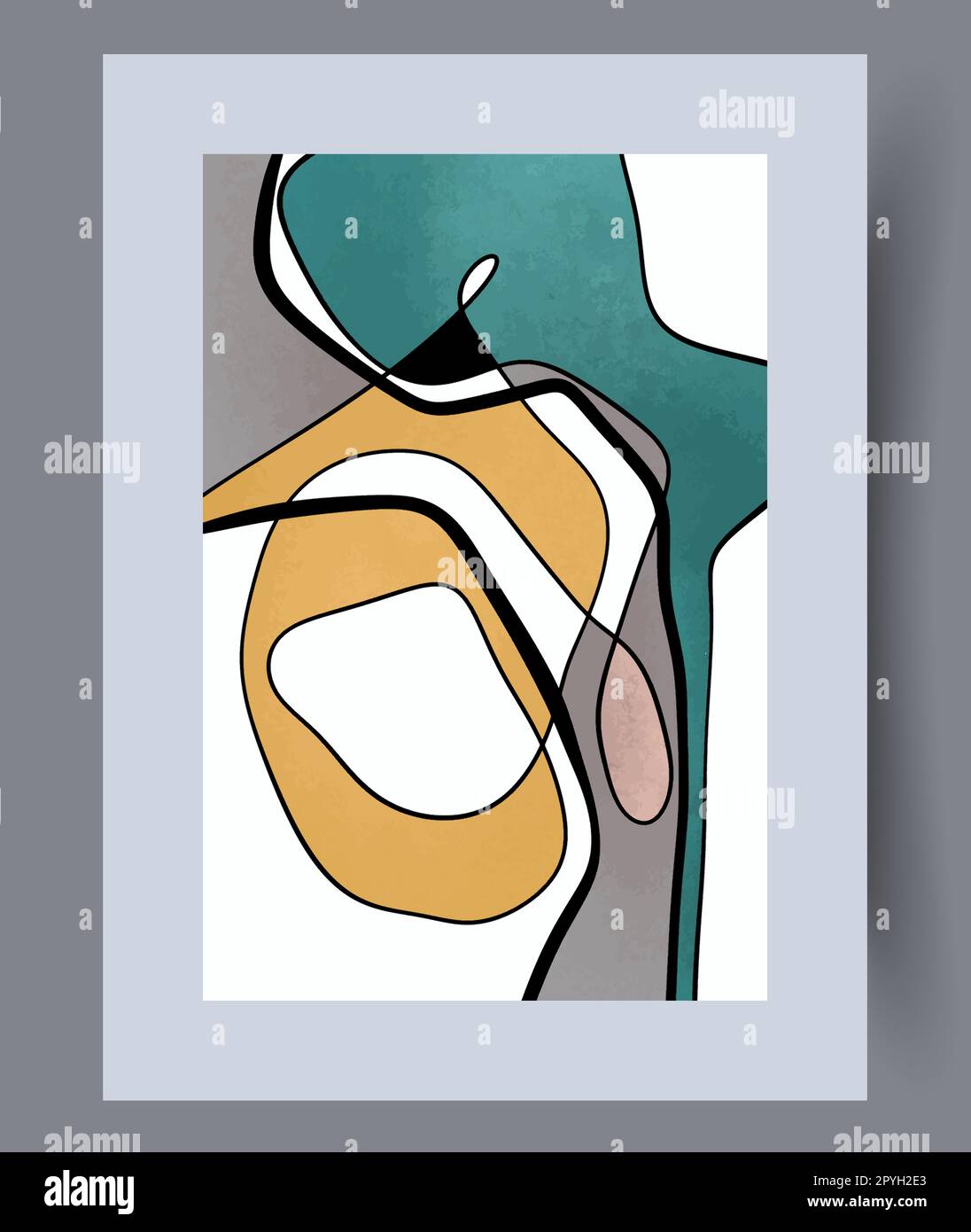 Abstract illusion aesthetic elements wall art print. Wall artwork for  interior design. Printable minimal abstract illusion poster. Contemporary  decora Stock Photo - Alamy